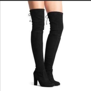 Catherine Malandrino faux Suede overknee boots 7.5